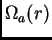$\displaystyle \Om_a (r)$