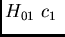 $\displaystyle H_{01} c_1  $