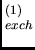 $_{exch}^{(1)}$