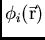$\phi_i(\vec{\rm r})$