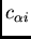 $c_{\alpha i}$