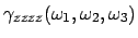 $\gamma_{zzzz}(\omega_1,\omega_2,\omega_3)$