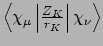 $\left<\chi_{\mu}\left\vert\frac{Z_K}{r_{K}}\right\vert\chi_{\nu}\right>$