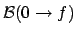 ${\cal{B}}(0\rightarrow f)$
