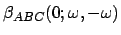 $\bar{t}^A {\bf B} t^{B} t^{C}$