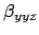 $\beta_{yzy}$