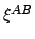 $\eta^{AB}$