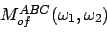 \begin{displaymath}
S^{of}_{ABC,DEF}(\omega_1,\omega_2) = \frac{1}{2}
\{ M^{AB...
...}(-\omega_1,-\omega_2) M^{ABC}_{fo}(\omega_1,\omega_2)]^\ast\}
\end{displaymath}