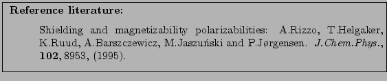 \fbox{
\parbox[h][\height][l]{12cm}{
\small
\noindent
{\bf Reference literature:...
...newblock {\em J.Chem.Phys.}, {\bf 102},\hspace{0.25em}8953, (1995).
\end{list}}}