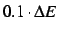$0.1 \cdot {\Delta E}$