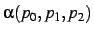 $\alpha(p_0,p_1,p_2)$