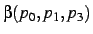 $\beta(p_0,p_1,p_3)$