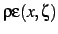 $\displaystyle \rho \epsilon(x,\zeta)$