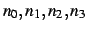 $n_0,n_1,n_2,n_3$
