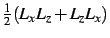 $\frac{1}{2}(L_xL_z+L_zL_x)$