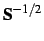 ${\bf S}^{-1/2}$
