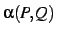 $\alpha(P,Q)$
