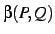 $\beta(P,Q)$