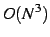 $O(N^3)$