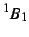 $^1B_1$