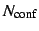$N_{\rm conf}$