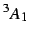 $^3A_1$