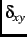 $\delta_{xy}$