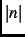 $\vert n\vert$