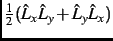 $\frac{1}{2} (\hat L_x \hat L_y+\hat L_y \hat L_x)$