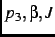$p_3,\beta,J$