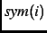 $sym(i)$