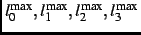 $l^{\text{max}}_0,l^{\text{max}}_1,l^{\text{max}}_2,l^{\text{max}}_3$