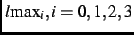 $l{\text{max}}_i, i=0,1,2,3$