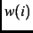$w(i)$