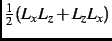 $\frac{1}{2}(L_xL_z+L_zL_x)$