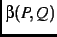 $\beta(P,Q)$