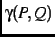 $\gamma(P,Q)$