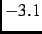 $-3.1$