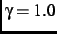 $\gamma=1.0$