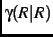 $\gamma(R\vert R)$