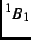 $^1B_1$