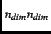 $_{n_{dim}n_{dim}}$