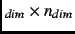 $_{dim}\times n_{dim}$