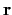 ${\bf r}$