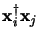 ${\bf x}_i^\dagger{\bf x}_j$