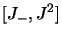 $\displaystyle \lbrack J_-,J^2\rbrack$