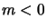 $m<0$