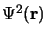 $\Psi^2({\bf r})$