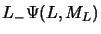 $\displaystyle L_-\Psi(L, M_L)$