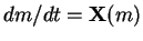$dm/dt=\mathbf X(m)$
